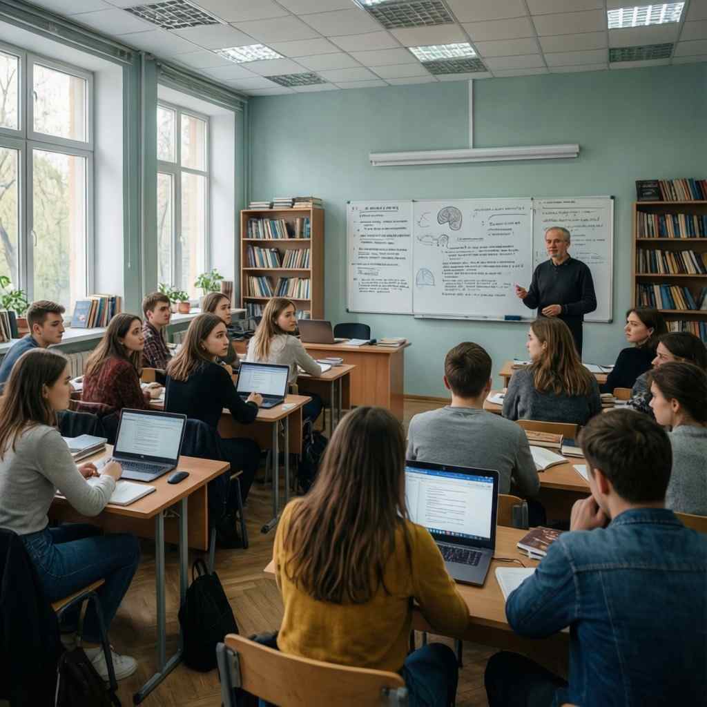 Студенты МАУП на занятии по психологии